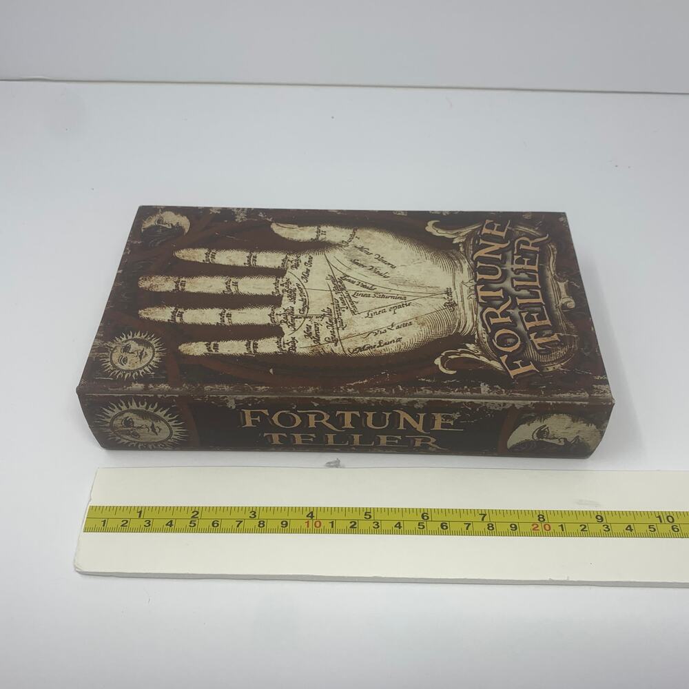 NWOT Halloween FORTUNE TELLER spell book spellbook tabletop decor - Picture 6 of 8